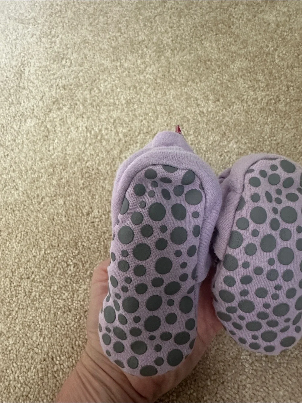 Zutano lavendar purple Infant booties